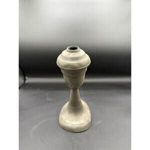Antique Pewter Whale Oil Lamp-Early-Mid 1800's-1800 - 1849 Time Period
